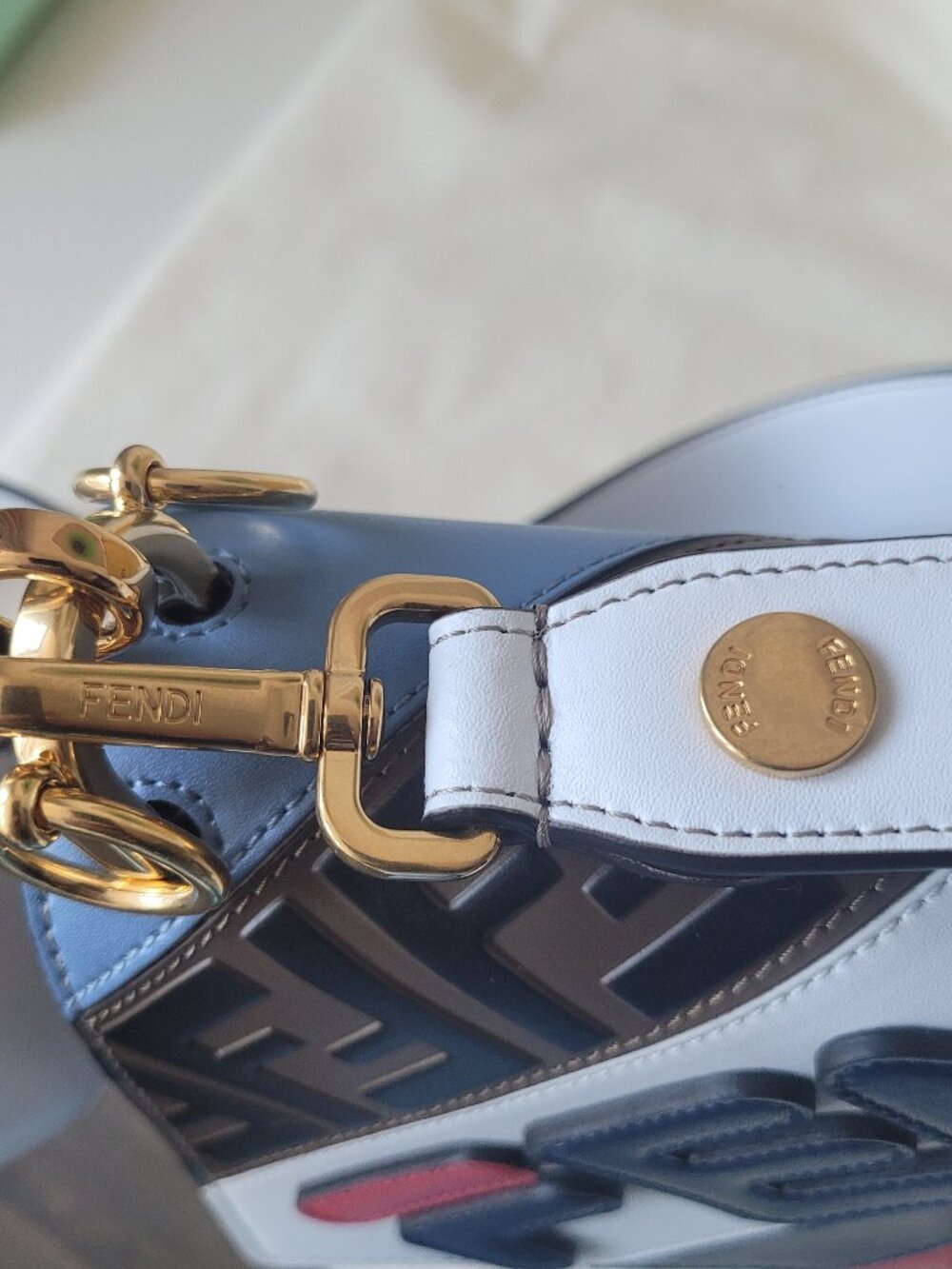 FENDI X Fila Mania Kan I Shoulder Bag - Picture 12 of 16